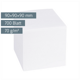 Zettelwürfel | 700 Blatt, weiß